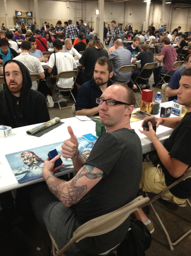 Hipsters' own Zac Clark played Merfolk in the Legacy Open on Sunday.
