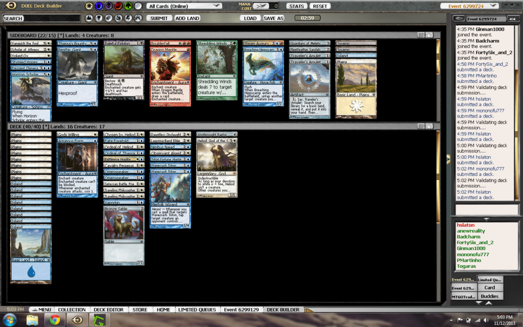 11-12 Theros draft deck 1