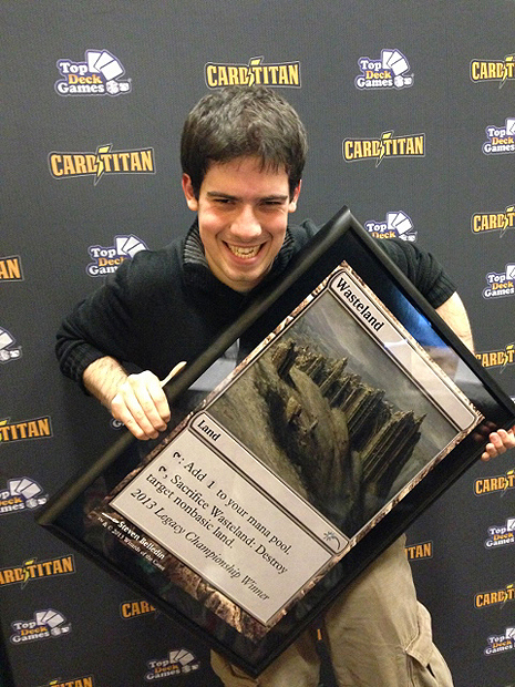 Ari Lax won the 2013 Legacy Championship taking home an over-sized alternate-art Wasteland as top prize.