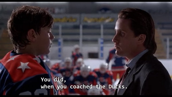 Ducks Coach Gordon Bombay Insults Flyers