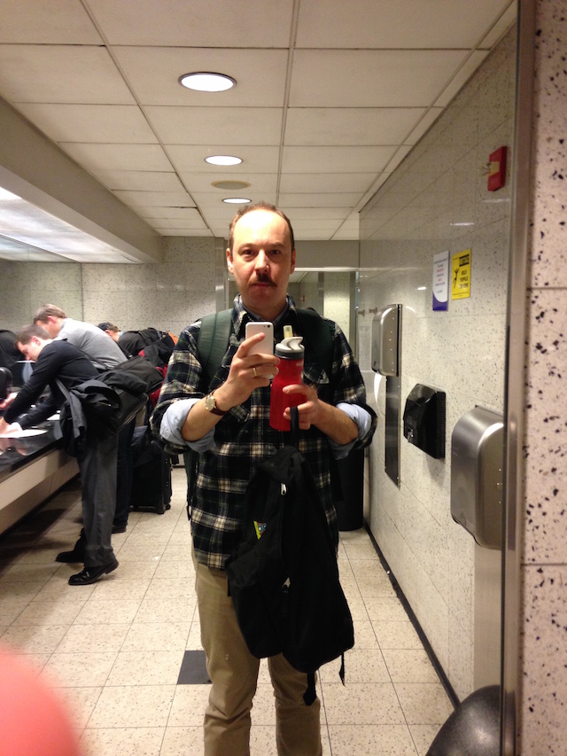 Obligatory (airport) bathroom selfie.