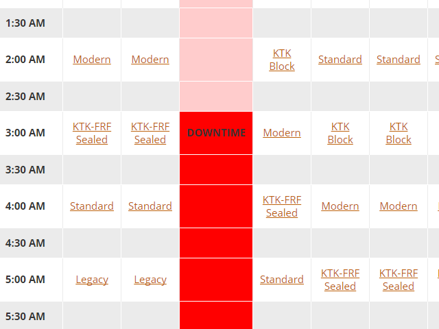 Grinding it Out—The MTGO Schedule Grinding it Out—The MTGO Schedule