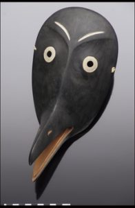 An Inupiat Raven Mask, courtesy https://inupiaqeskimo.wordpress.com/2012/10/09/creation/ (with a very good world-creation perspective)