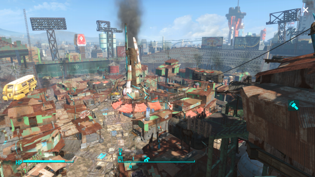 Diamond City, aka the city they built out of Fenway.