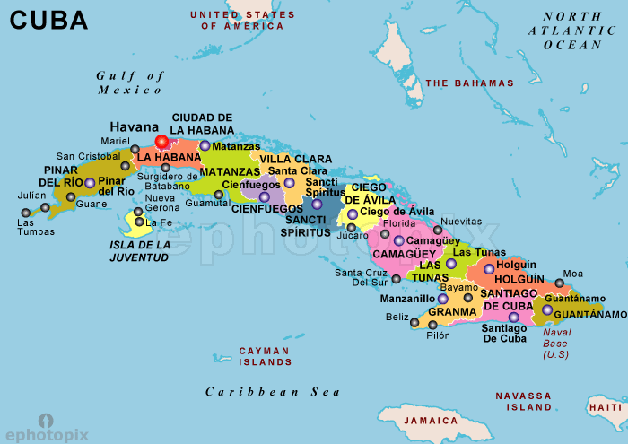 cuba-political-map