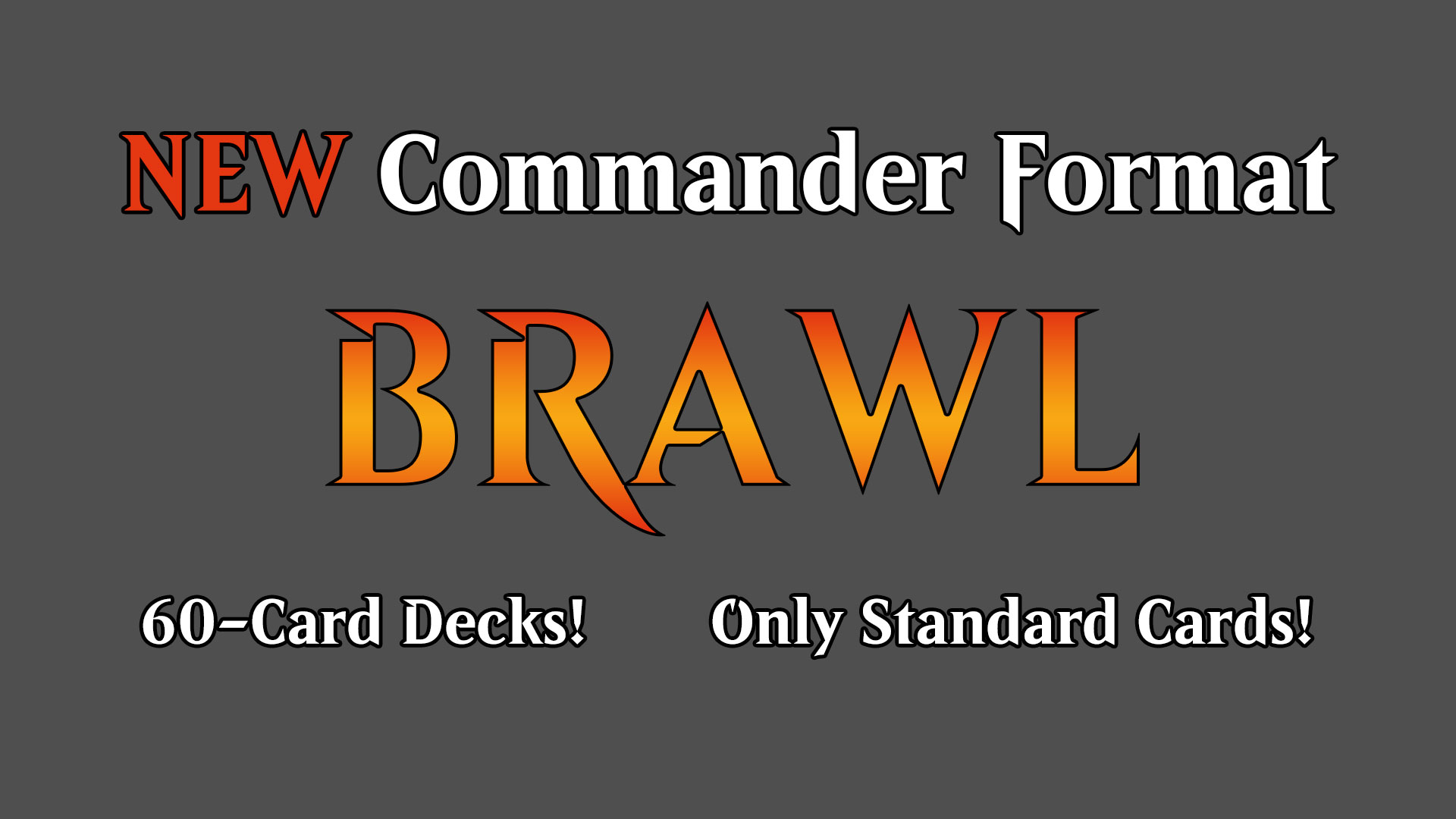 Wizards Announces Brawl, a New Commander Format with 60 Standard Cards