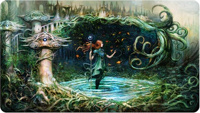 PHYREXIAN ANGEL - Seb McKinnon signed playmat - Rare