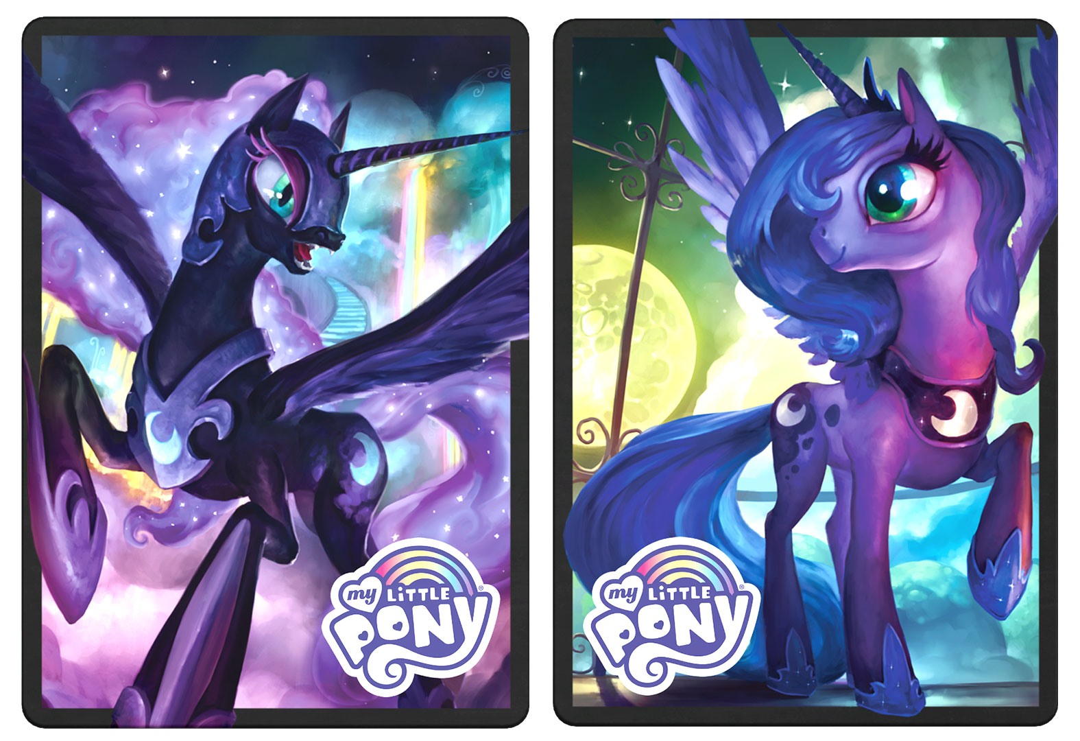 My Little Pony Crossover Magic the Gathering Nightmare Moon Playmat Free Tube 