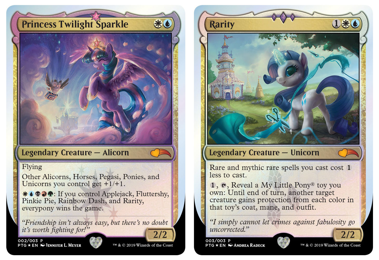 Nuevas cartas de My Little Pony Princess-twilight-sparkle-and-rarity-magic-cards