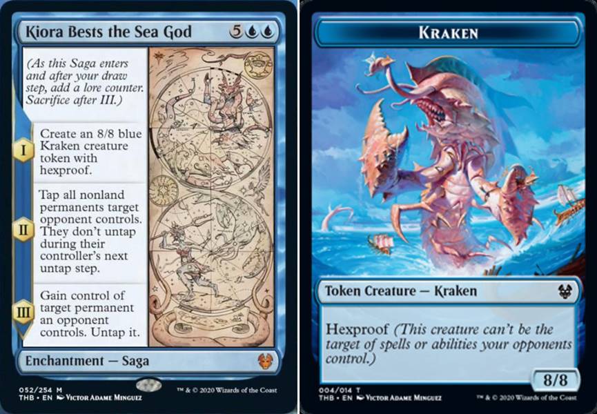 Kiora Bests the Sea God.Theros Beyond.Magic. 