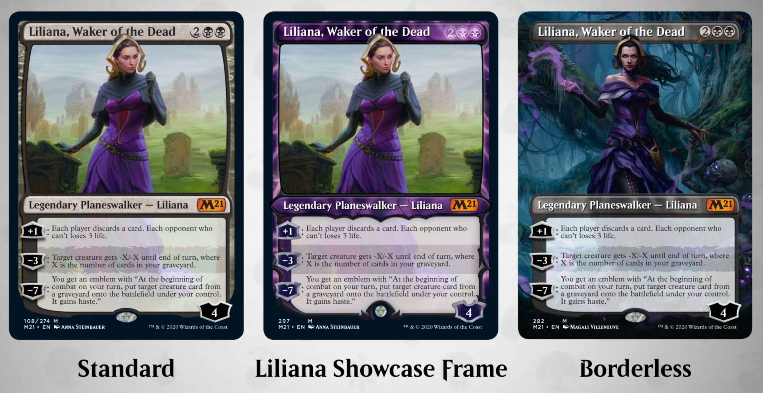 Liliana's Devotee SHOWCASE x4 Magic Core Set 2021 m21 MTG 4 cards