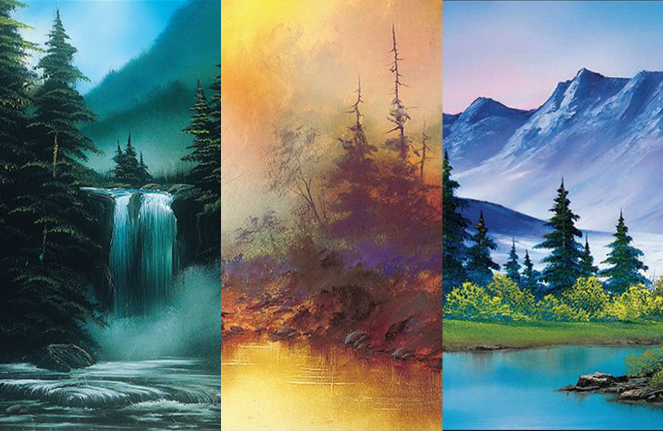 New Secret Lair Features Bob Ross Paintings on 10 Lands