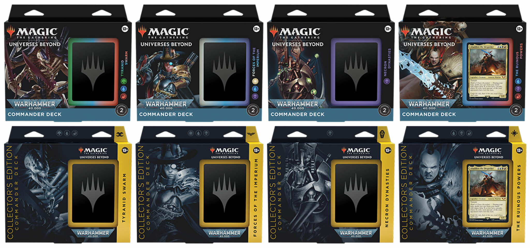 Warhammer 40k x MTG Revealed Four Commander Decks, Three Secret Lair