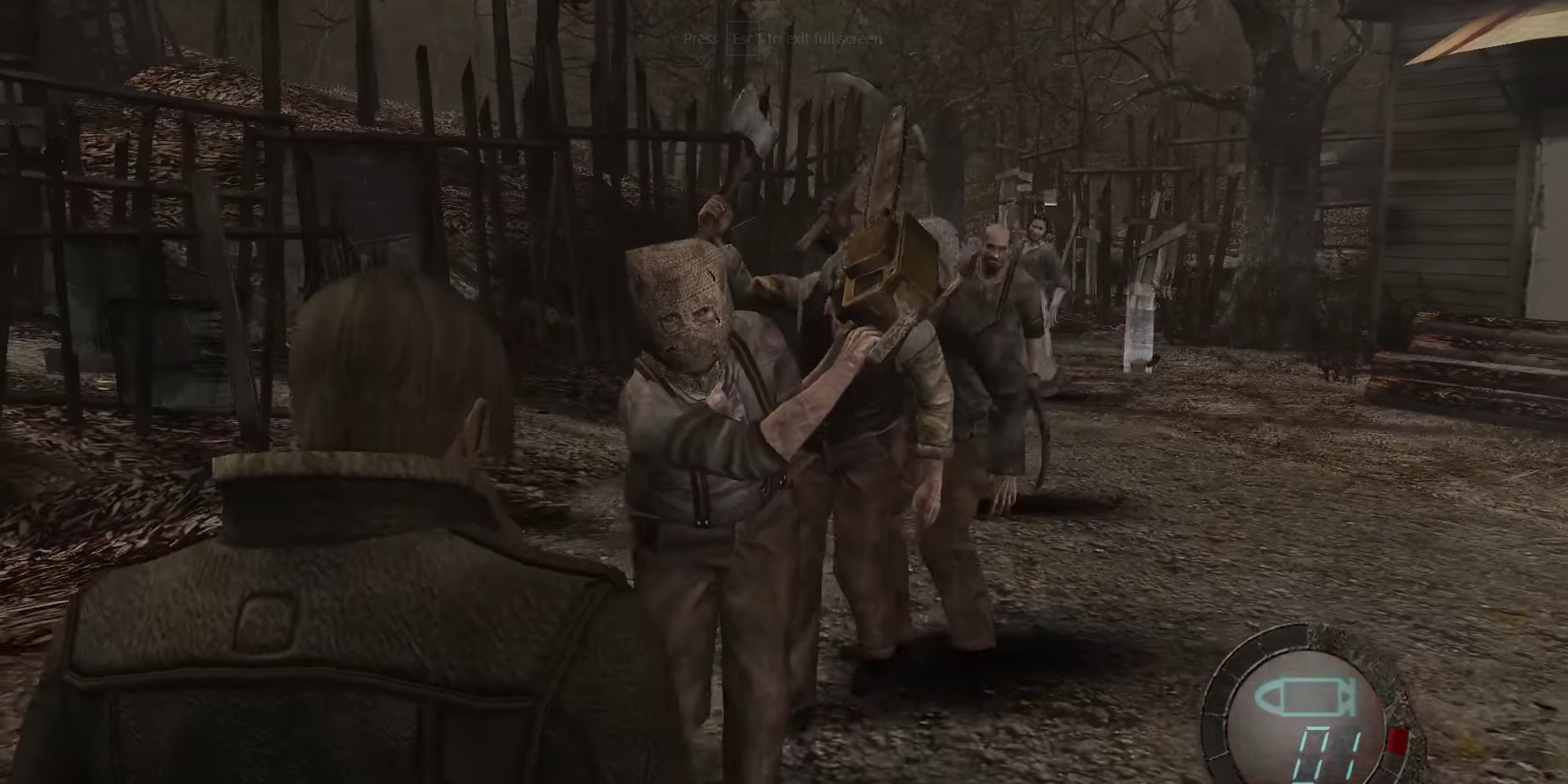 Resident Evil 4 - Village Fight & Chainsaw Man (4K 60FPS)