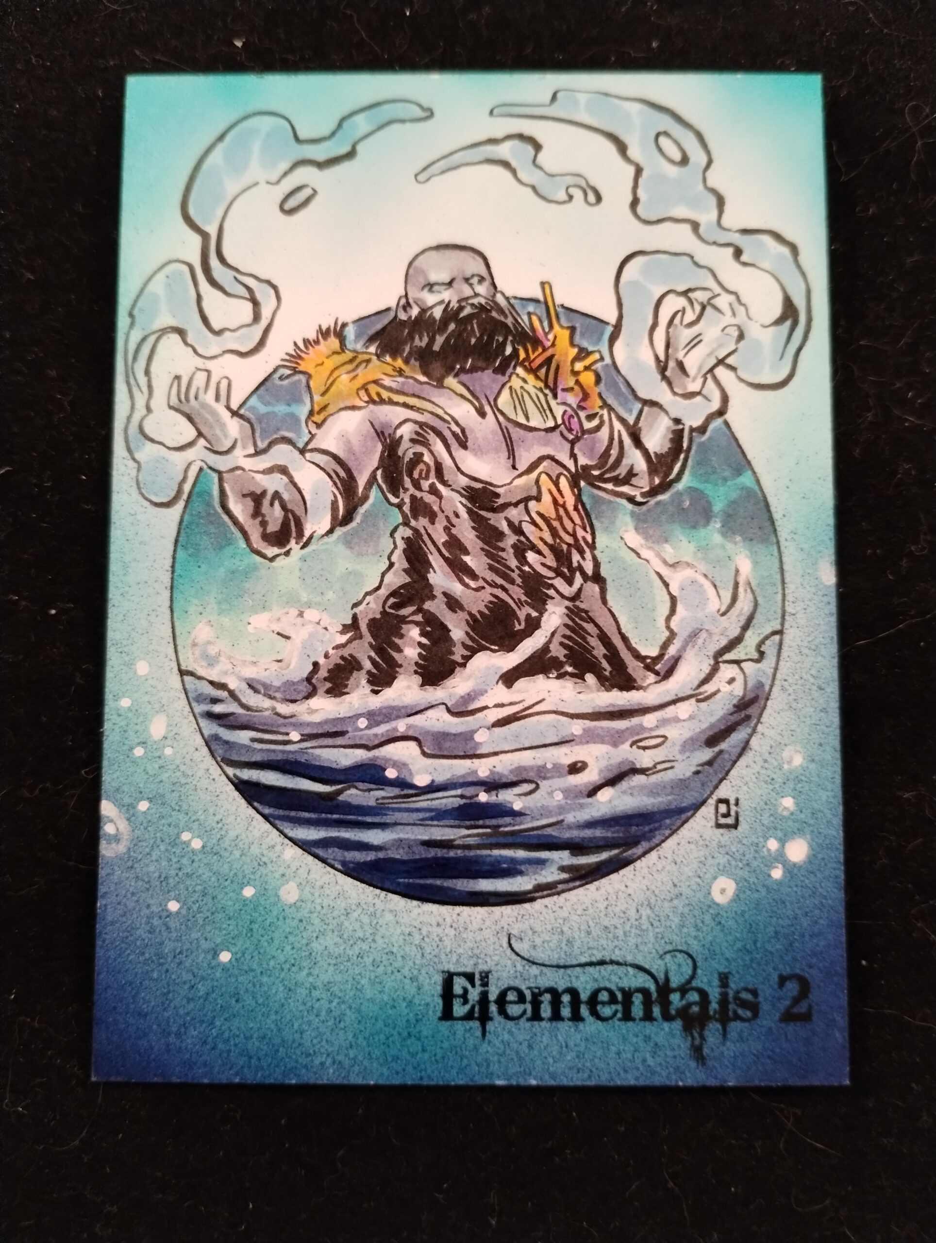 Elementals 2 sketch card by Peejay