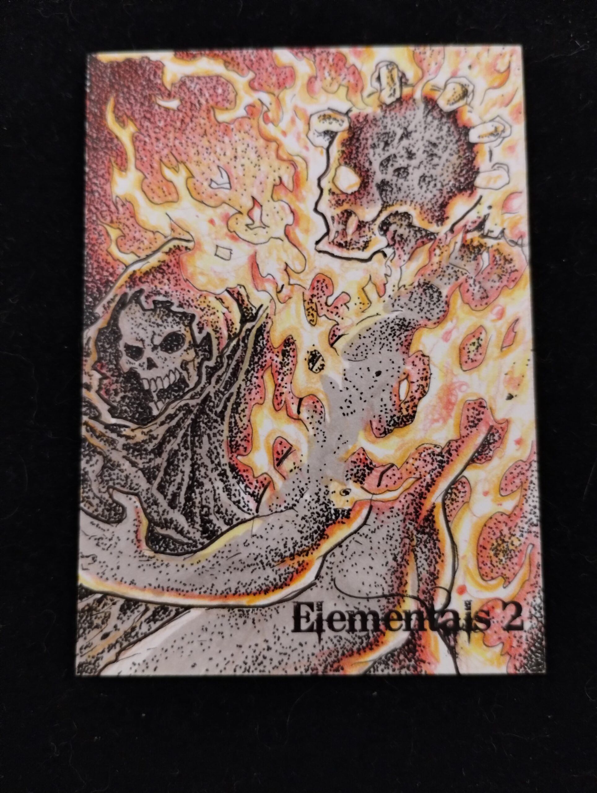 Elementals 2 sketch card by Norvien Basio