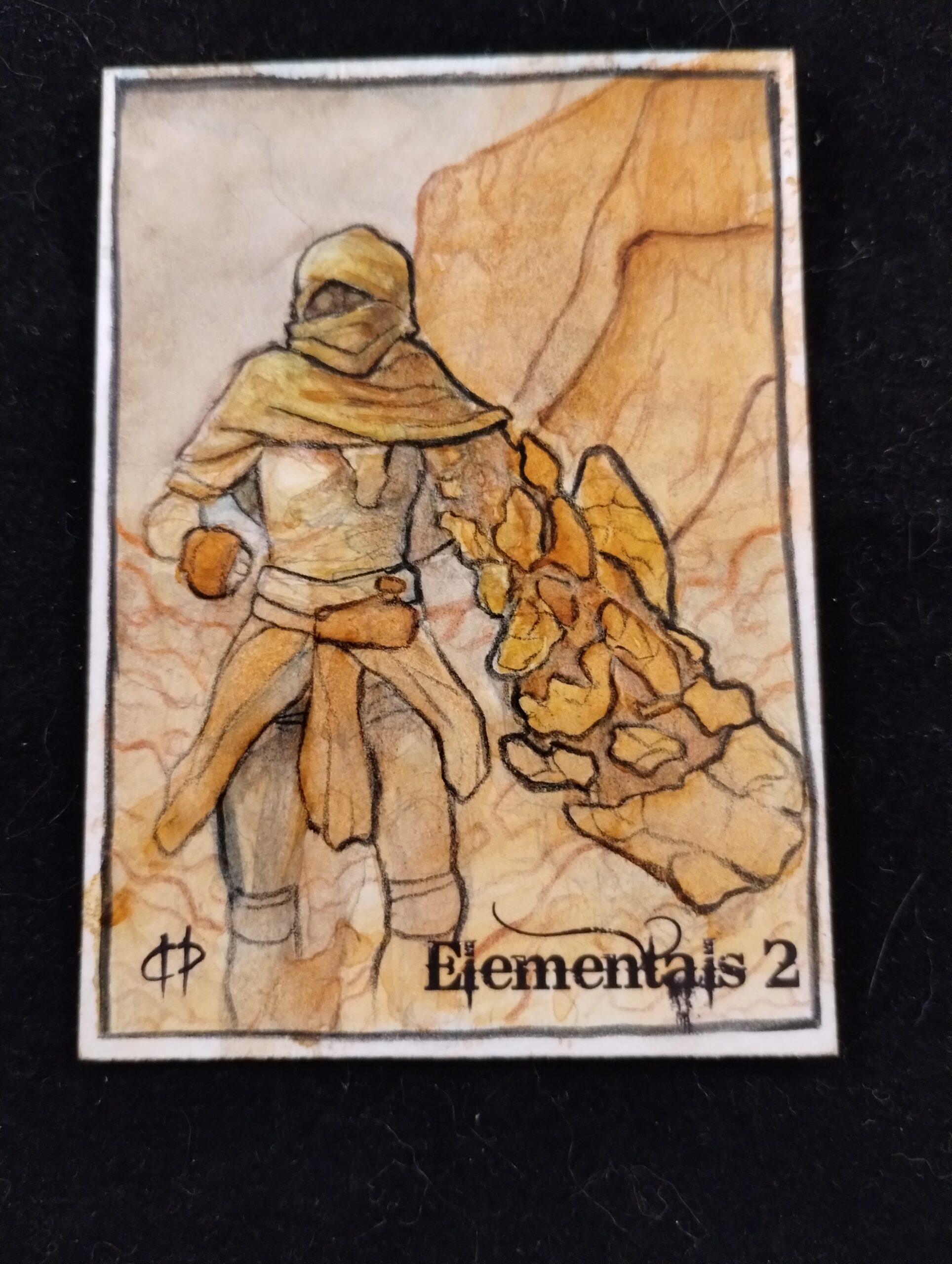 Elemental 2 sketch card by Ralph Evan