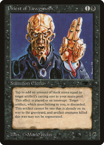 Card image for Priest of Yawgmoth