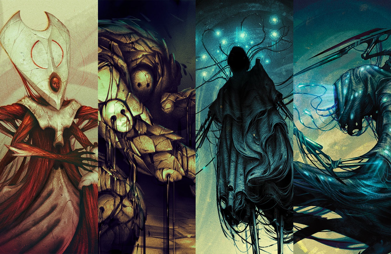 mtg phyrexia art cards Kaya, Intangible Slayer Art Card (Gold-Stamped Signature) [Phyrexia: A main image 1