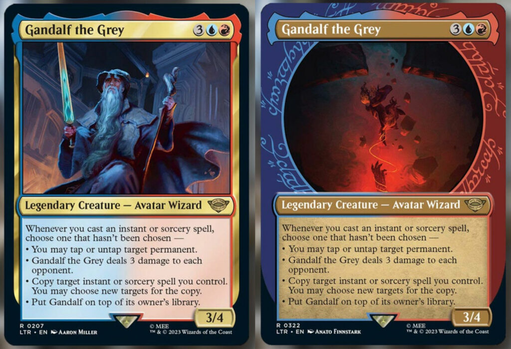 A Sneak Peak at Gandalf and the One Ring from Magic's Lord of the Rings Set