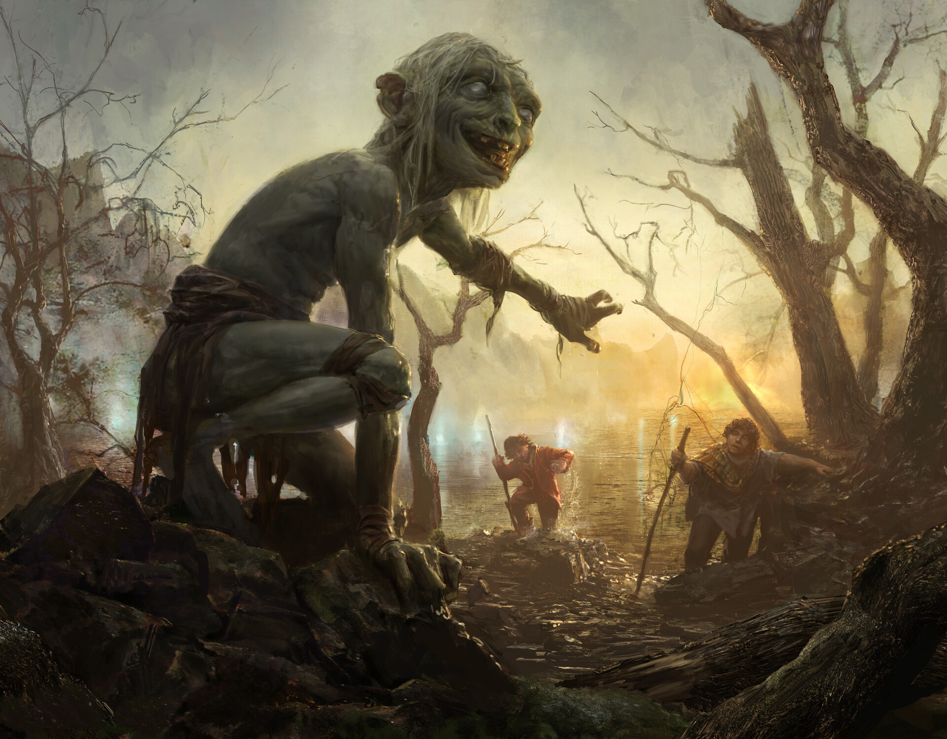 Gollum, Obsessed Stalker  The Lord of the Rings: Tales of Middle