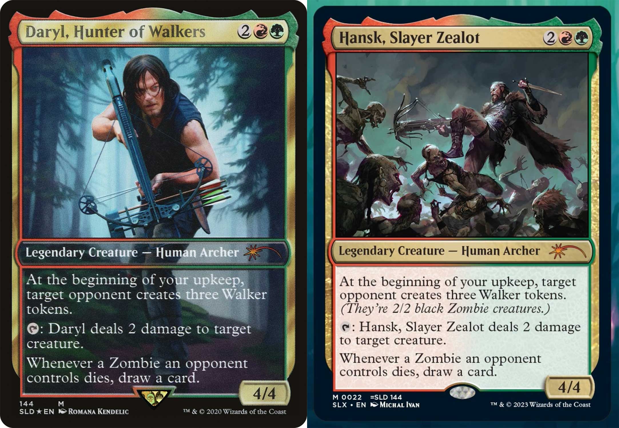 The Walking Dead Secret Lair Cards Will Have Universes Within Versions in Wilds of Eldraine