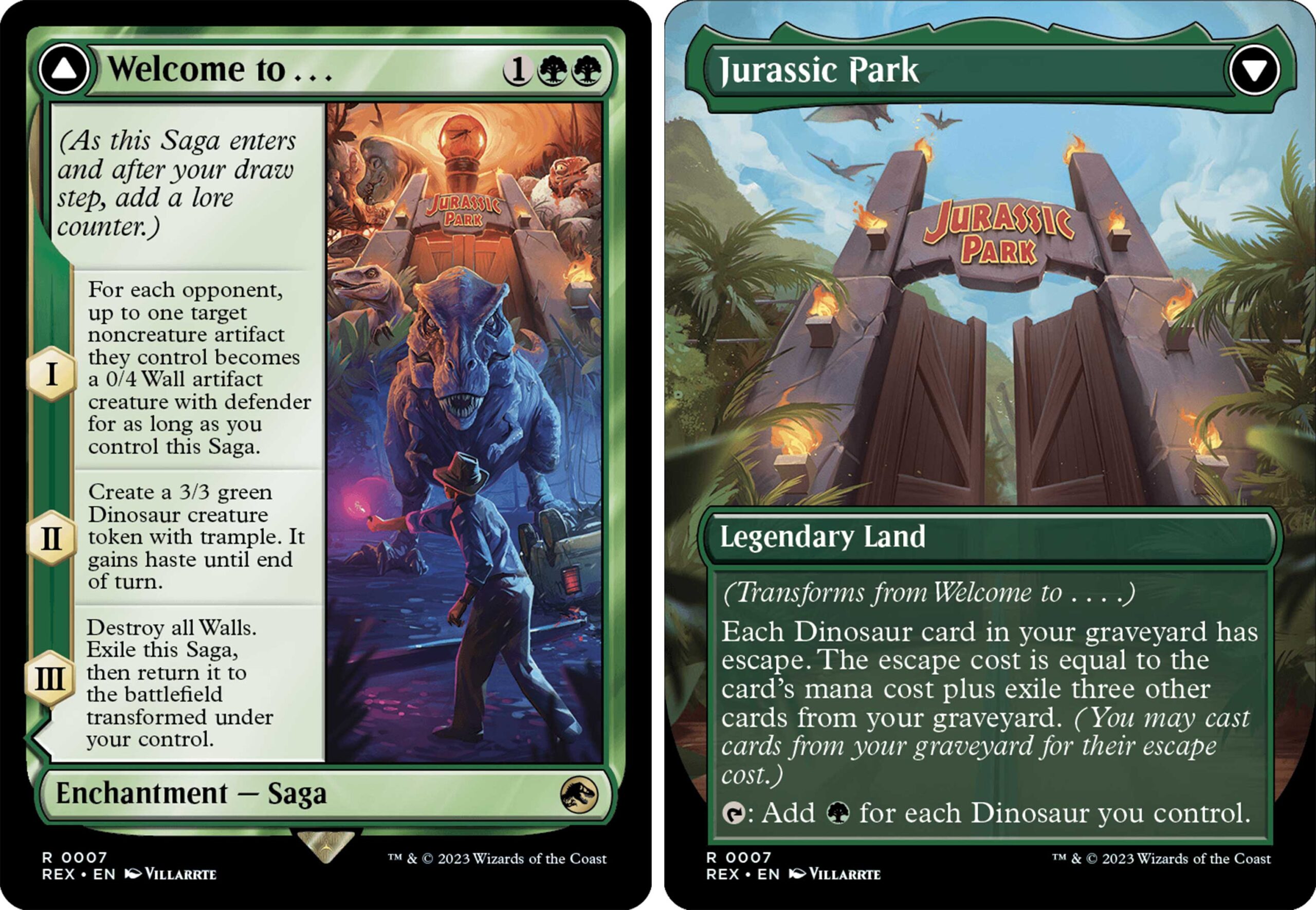 The Lost Caverns Of Ixalan Borderless Foil Dinosaur Uncommon – MTG NM/MINT Single