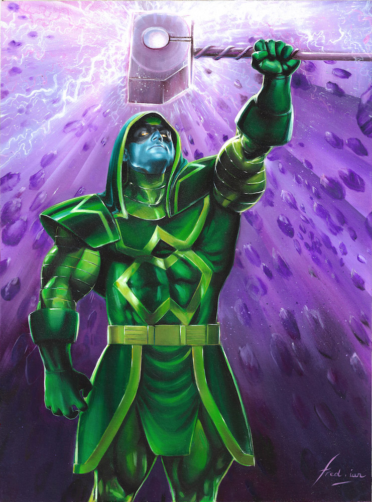 Ronan the Accuser by fred.ian, oils on paper, oils on paper, 29.7cm x 40cm (11.7” x 15.7”)