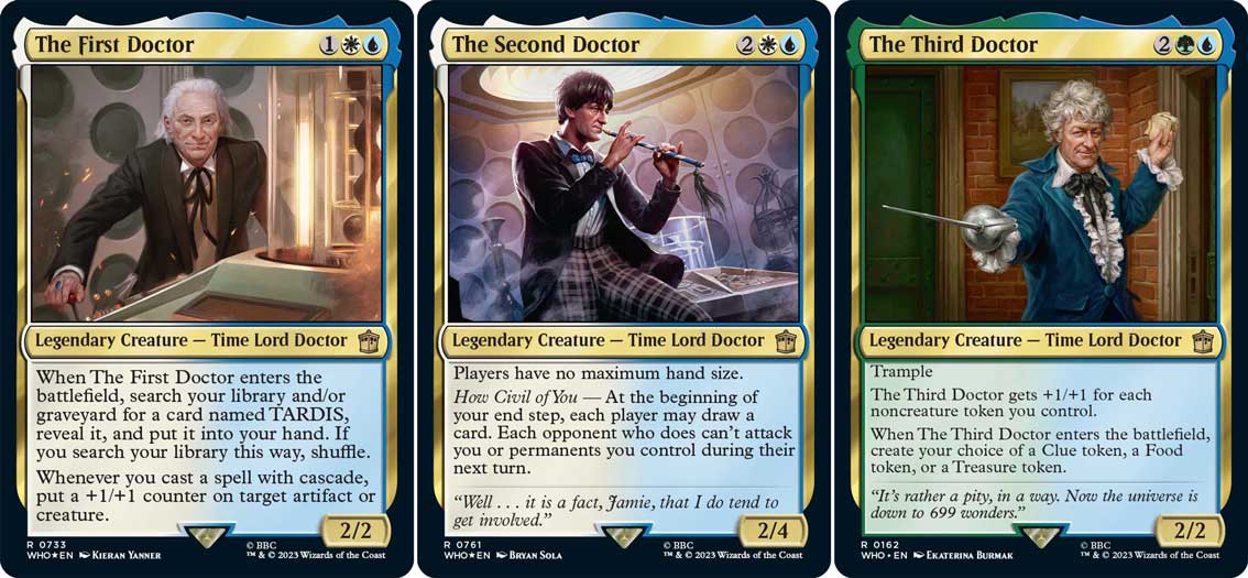 Doctor Who Commander Deck Set of 4 - MTG Magic the Gathering