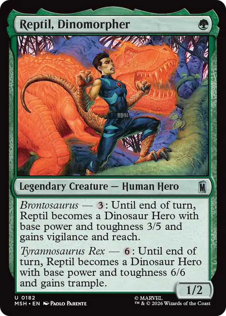 The Magic: The Gathering card Reptil, Dinomorpher