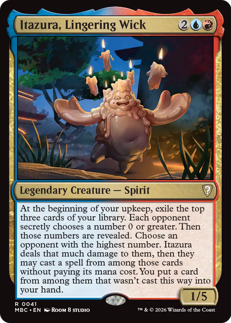 The Magic: The Gathering card Itazura, Lingering Wick